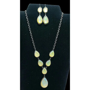 Beautiful Aurora Boreales Necklace with Earrings